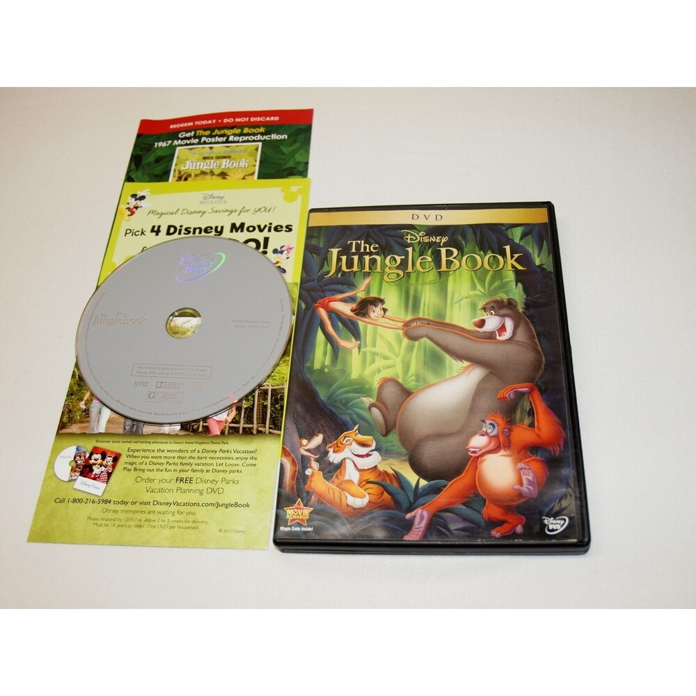 Walt Disney The Jungle Book DVD-Authentic US Release Classic Disney Fun G Rated